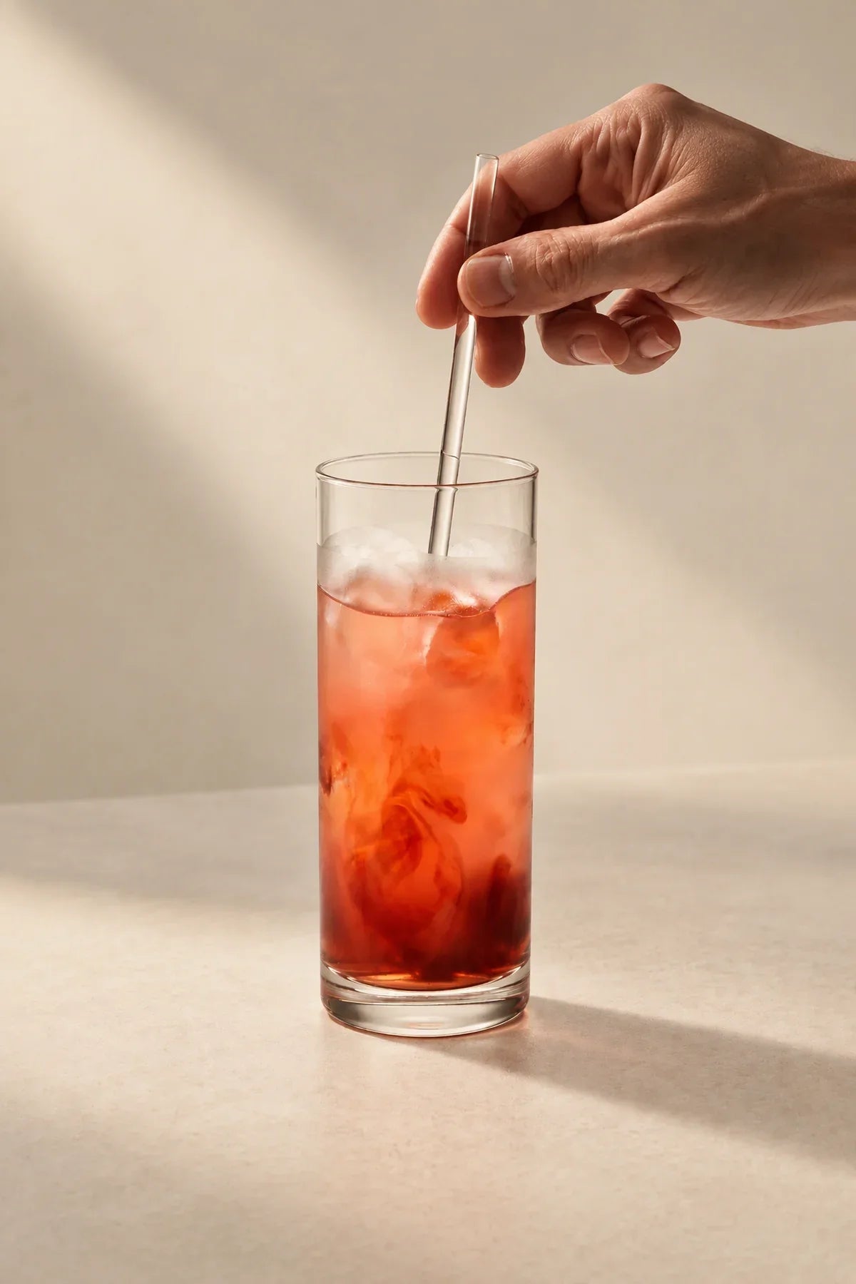 Glass Menagerie Multi-Color Glass Drink Stirrer