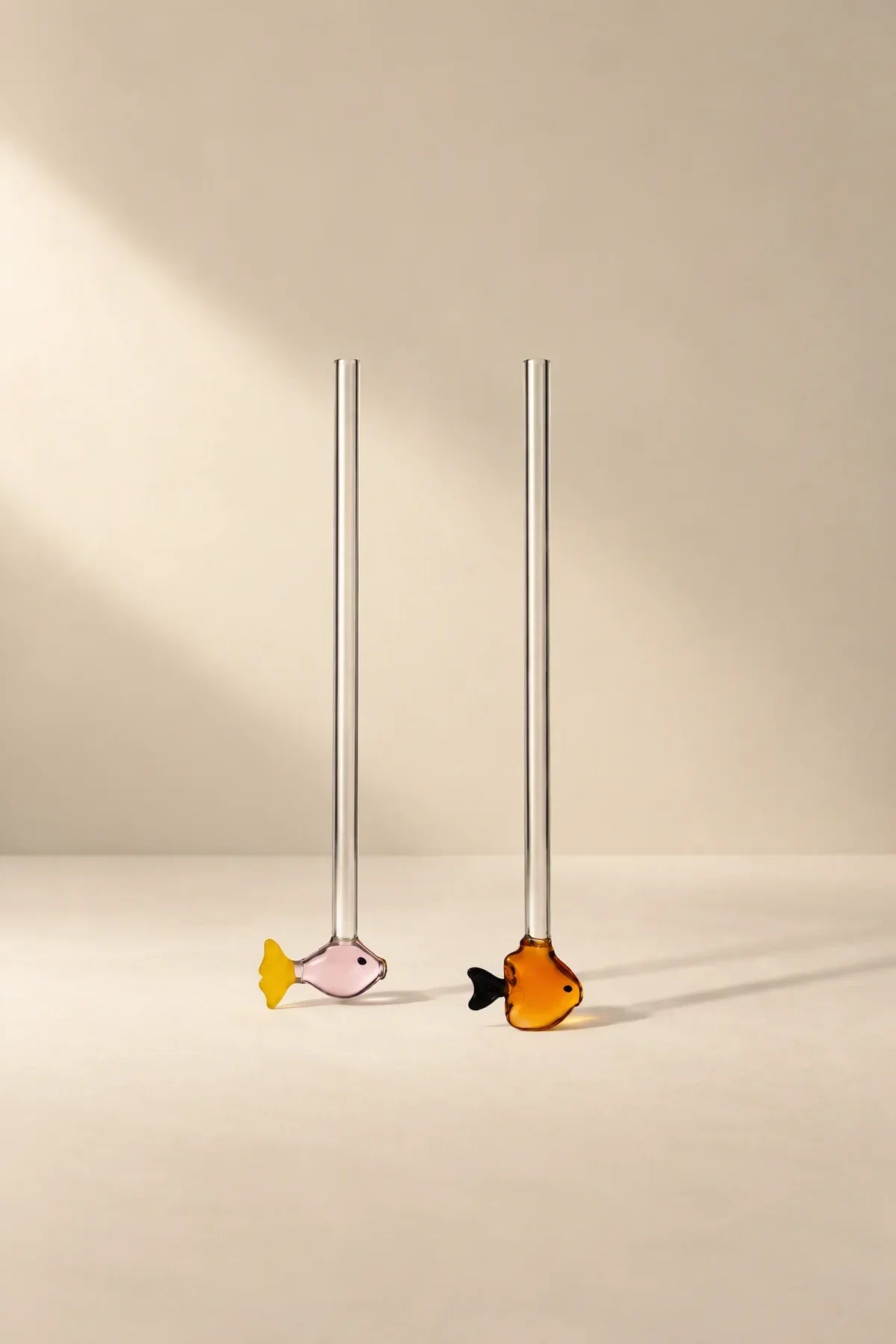 Glass Menagerie Multi-Color Glass Drink Stirrer