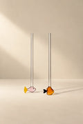 Glass Menagerie Multi-Color Glass Drink Stirrer