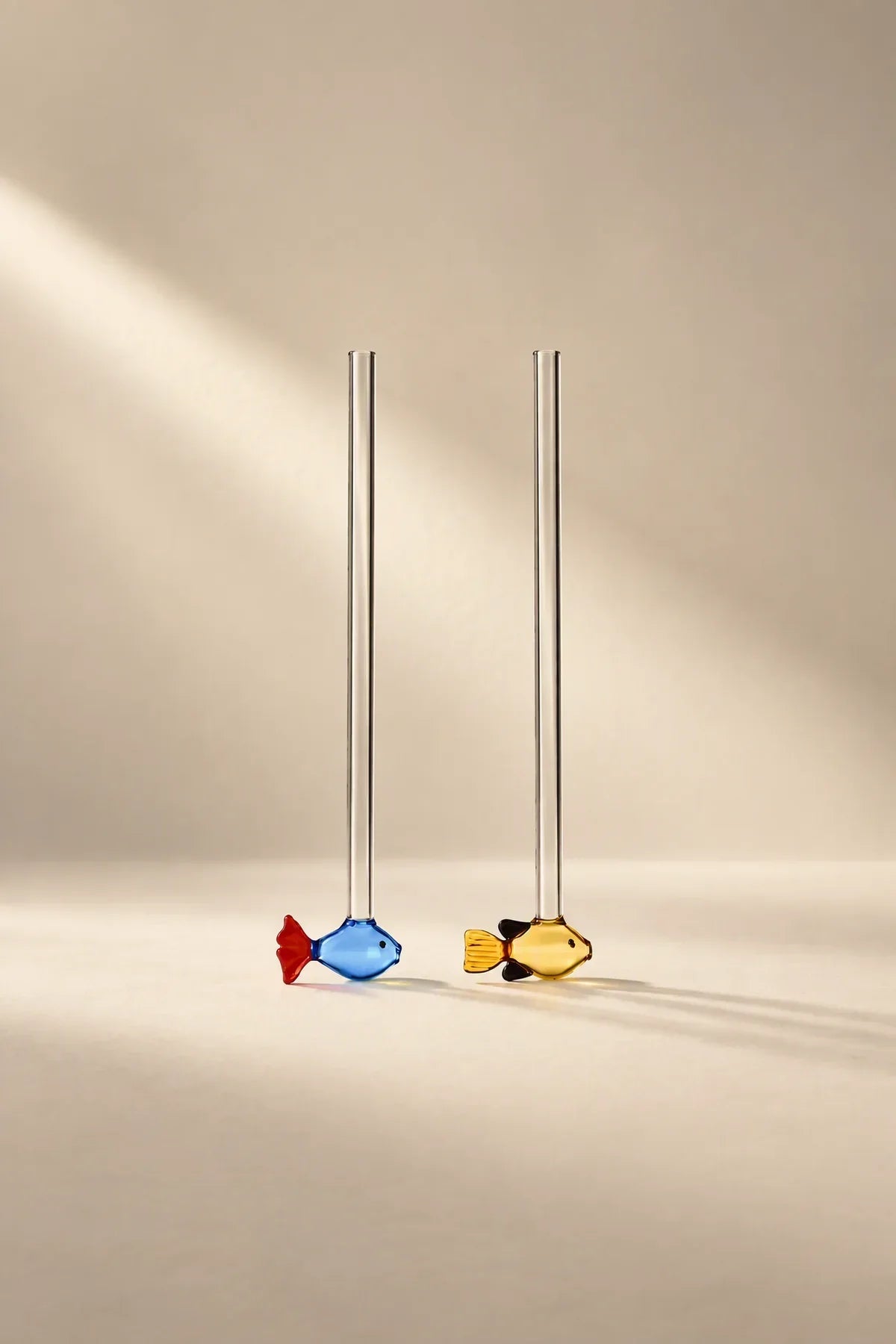 Glass Menagerie Multi-Color Glass Drink Stirrer