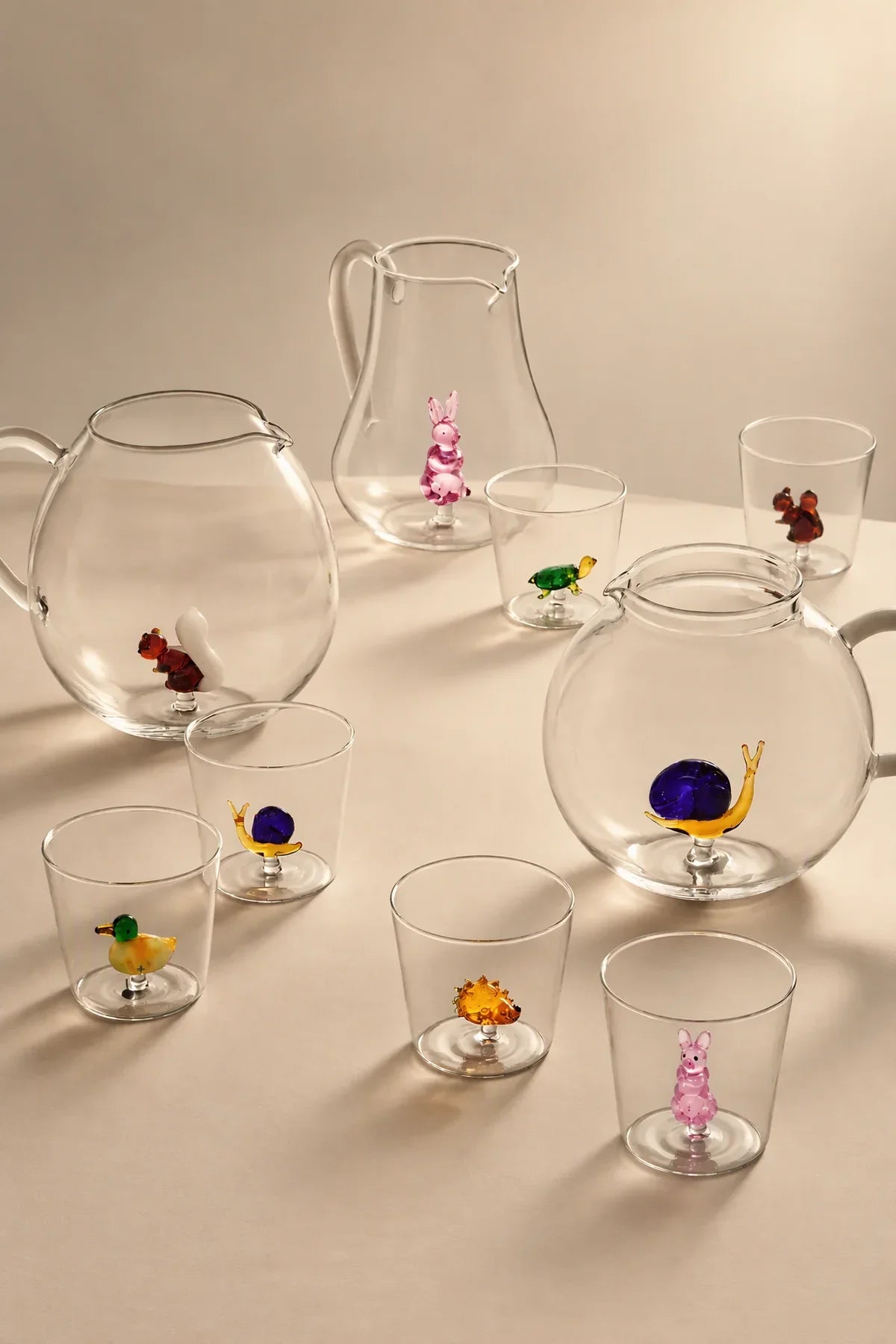 Glass Menagerie Clear Glass Drinking Vessel