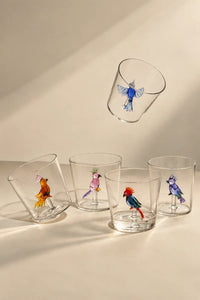 Aviary Clear Borosilicate Glass Drinkware Set