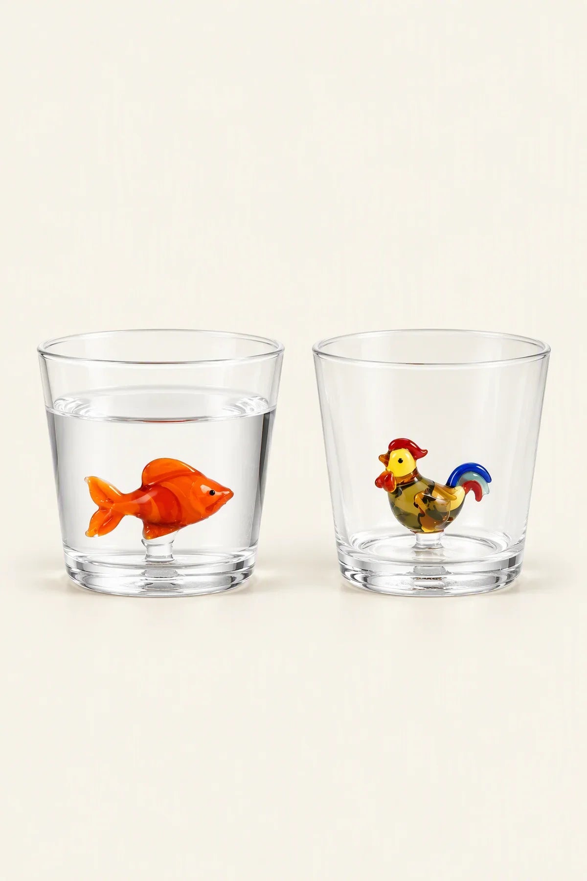 Hidden Menagerie Clear Borosilicate Glass Tumbler