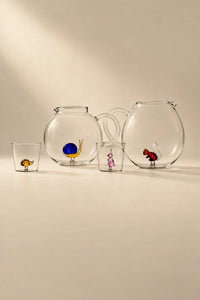 Hidden Menagerie Clear Borosilicate Glass Tumbler