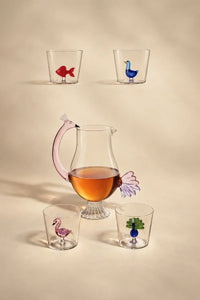Hidden Menagerie Clear Borosilicate Glass Tumbler