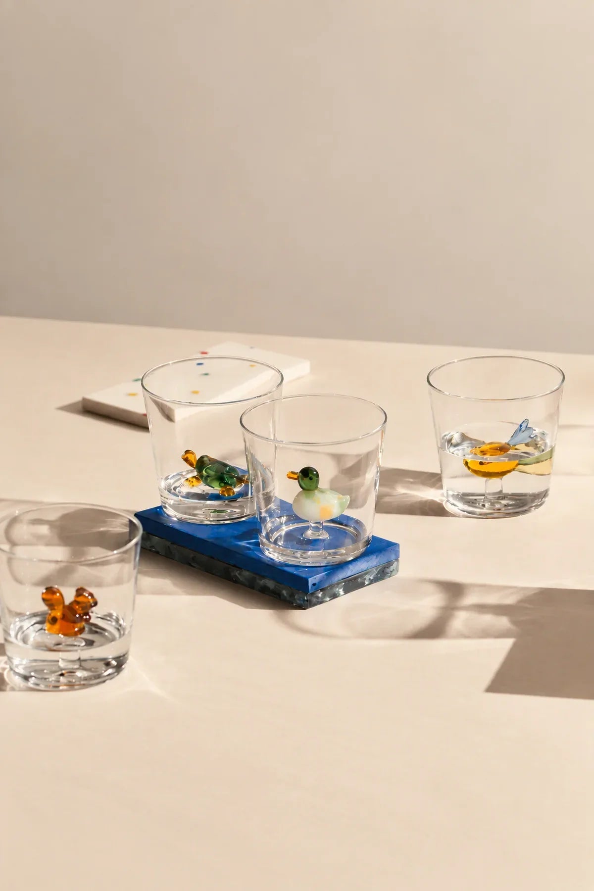 Hidden Menagerie Clear Borosilicate Glass Tumbler