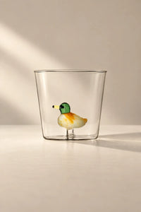 Hidden Menagerie Clear Borosilicate Glass Tumbler