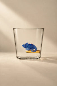 Hidden Menagerie Clear Borosilicate Glass Tumbler
