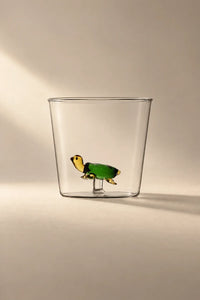 Hidden Menagerie Clear Borosilicate Glass Tumbler