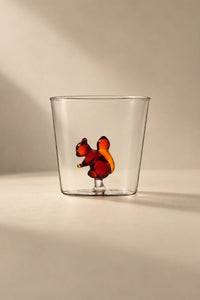 Hidden Menagerie Clear Borosilicate Glass Tumbler