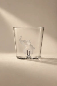 Hidden Menagerie Clear Borosilicate Glass Tumbler