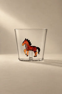 Hidden Menagerie Clear Borosilicate Glass Tumbler