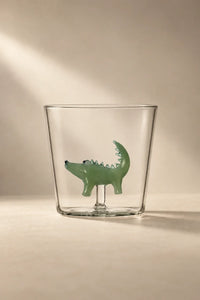 Hidden Menagerie Clear Borosilicate Glass Tumbler