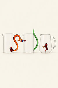 Animal Farm Clear Glass Drinkware Set