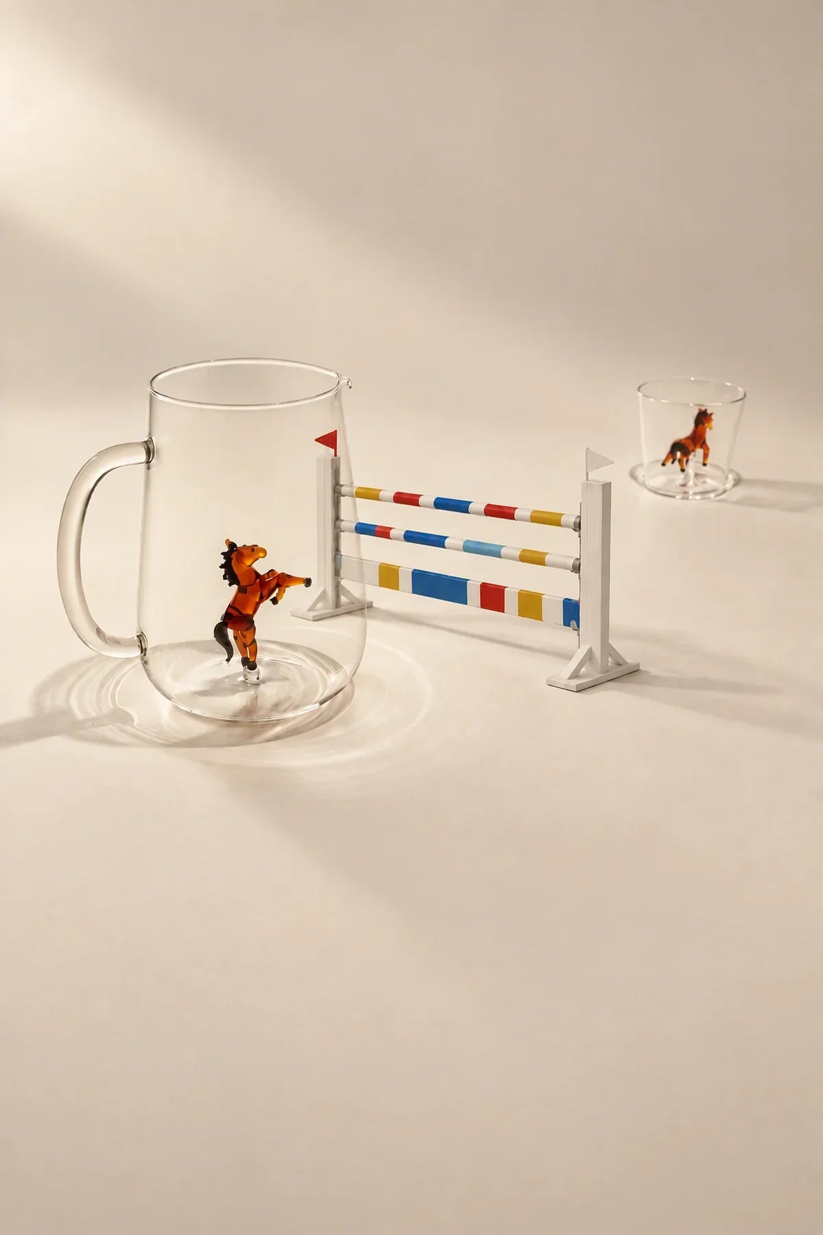 Animal Farm Clear Glass Drinkware Set