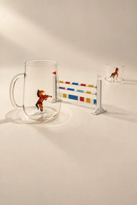 Animal Farm Clear Glass Drinkware Set
