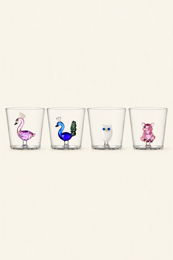 Hidden Menagerie Clear Borosilicate Glass Drinkware