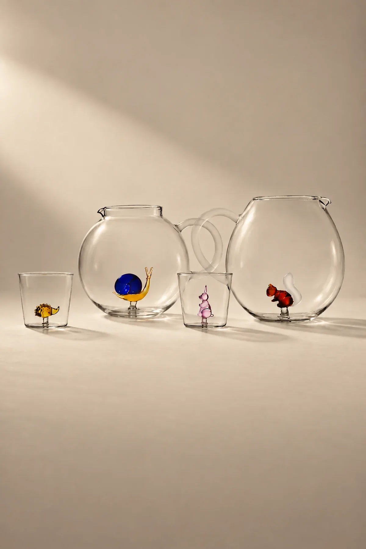 Hidden Menagerie Clear Borosilicate Glass Drinkware