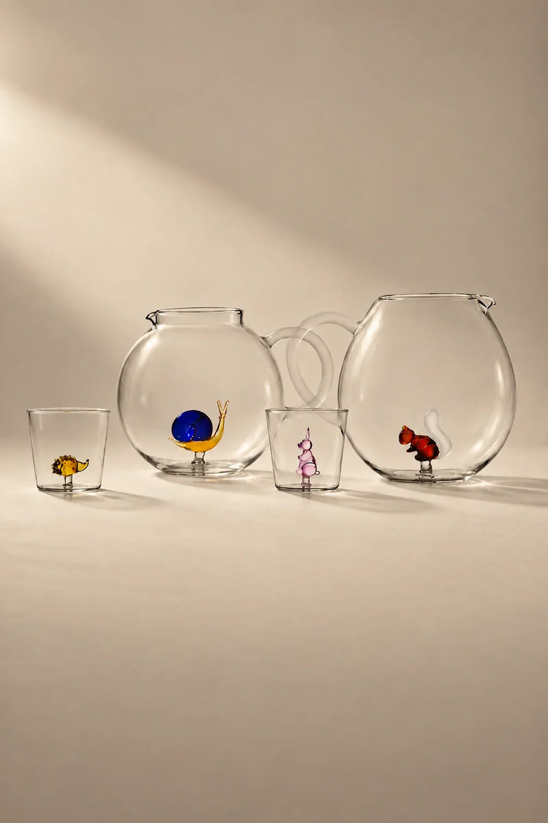 Hidden Menagerie Clear Borosilicate Glass Drinkware