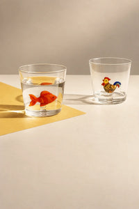 Hidden Menagerie Clear Borosilicate Glass Drinkware