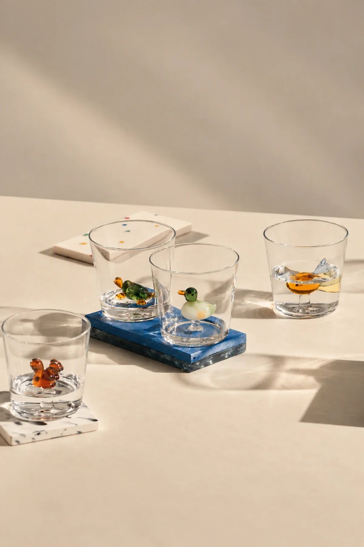 Hidden Menagerie Clear Borosilicate Glass Drinkware