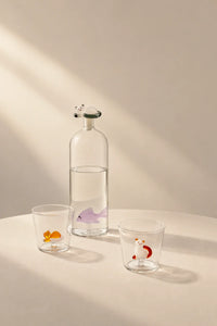 Curious Cat Clear Borosilicate Glass Mug