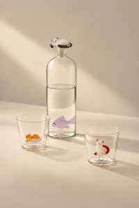 Curious Cat Clear Borosilicate Glass Mug