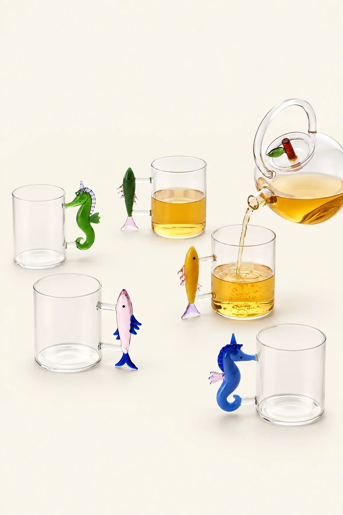 Marine Theater Multi-Color Borosilicate Glass Drinkware Collection