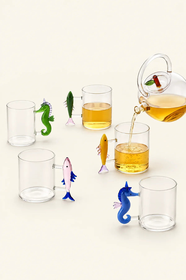 Marine Theater Multi-Color Borosilicate Glass Drinkware Collection