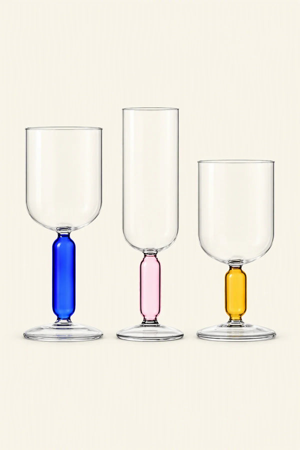 Studio Bloom Jewel-Tone Glass Wine Glass