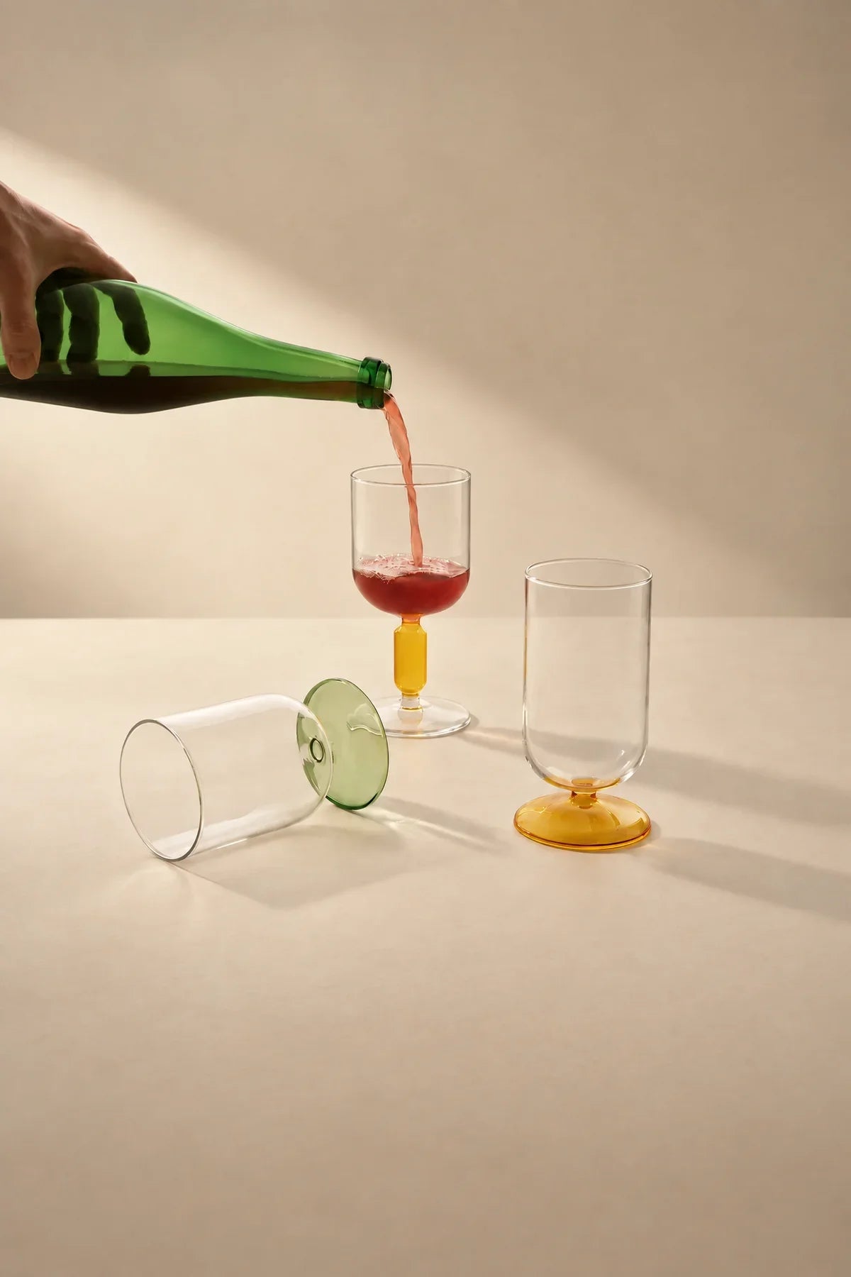 Studio Bloom Jewel-Tone Glass Wine Glass