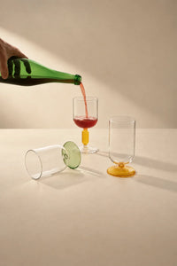 Studio Bloom Jewel-Tone Glass Wine Glass