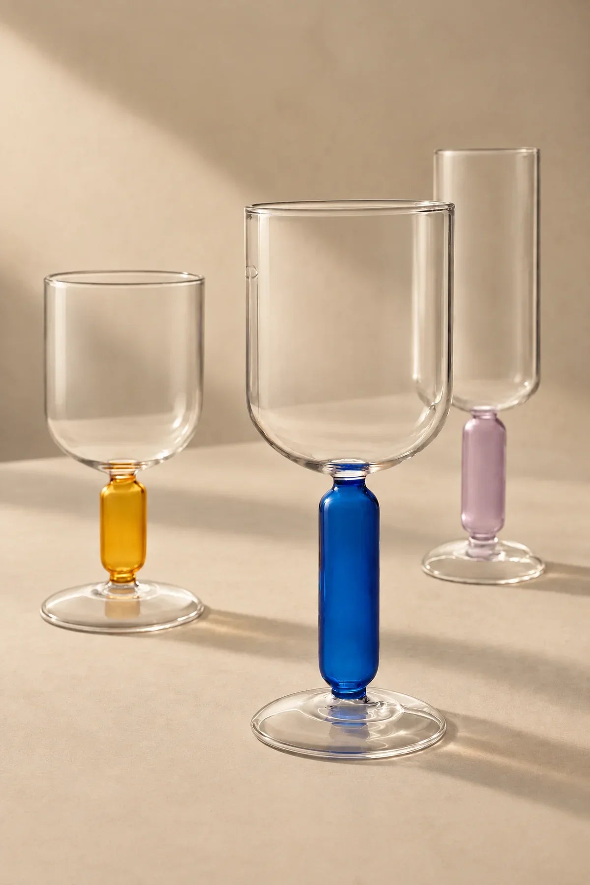 Studio Bloom Jewel-Tone Glass Wine Glass