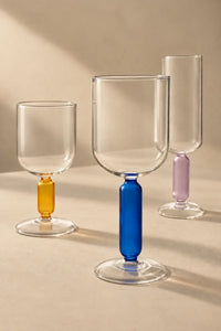 Studio Bloom Jewel-Tone Glass Wine Glass