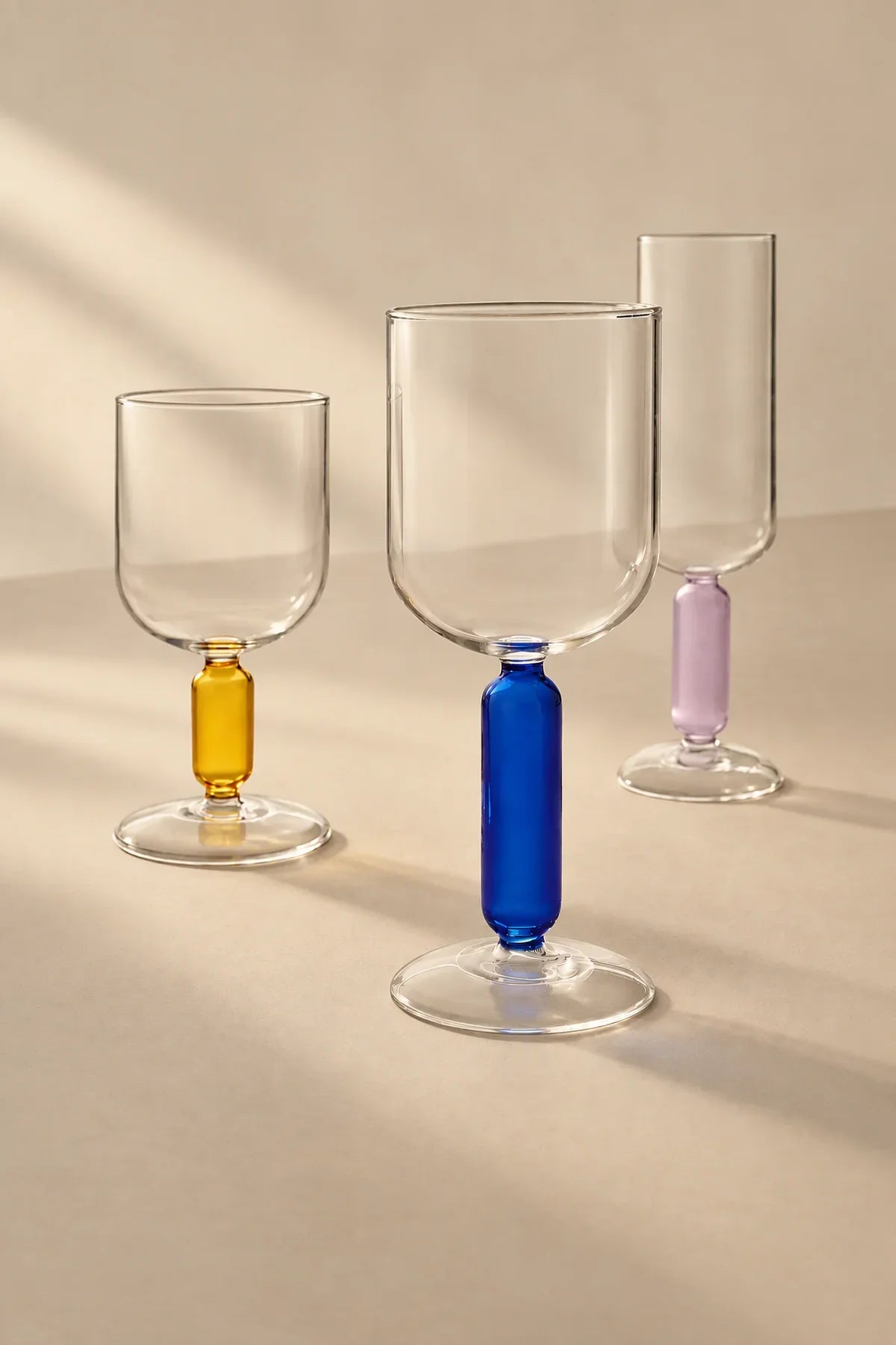 Studio Bloom Jewel-Tone Glass Wine Glass