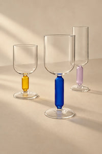 Studio Bloom Jewel-Tone Glass Wine Glass