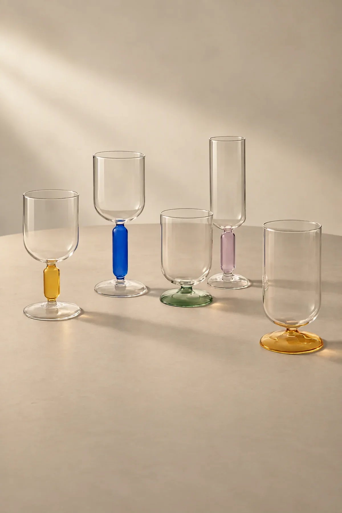 Studio Bloom Jewel-Tone Glass Wine Glass
