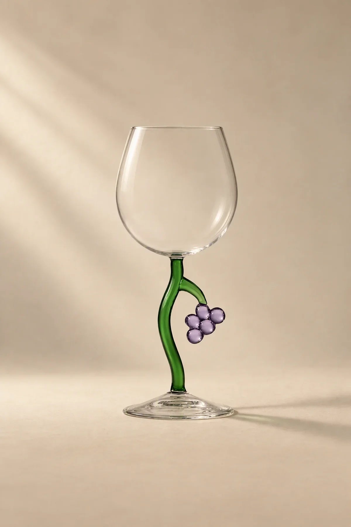 Orchard Vine Multi-Color Glass Goblet