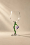 Orchard Vine Multi-Color Glass Goblet