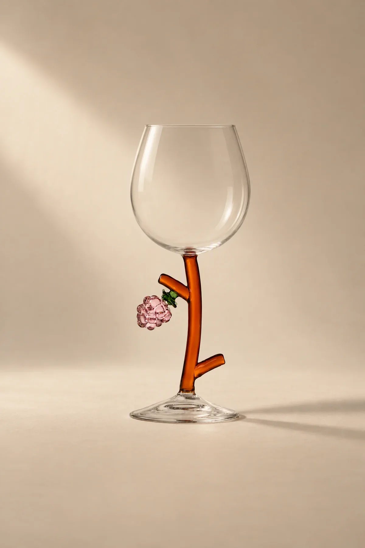Orchard Vine Multi-Color Glass Goblet