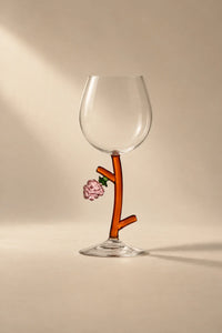 Orchard Vine Multi-Color Glass Goblet