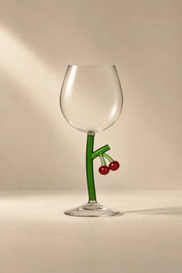 Orchard Vine Multi-Color Glass Goblet
