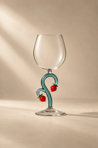 Orchard Vine Multi-Color Glass Goblet