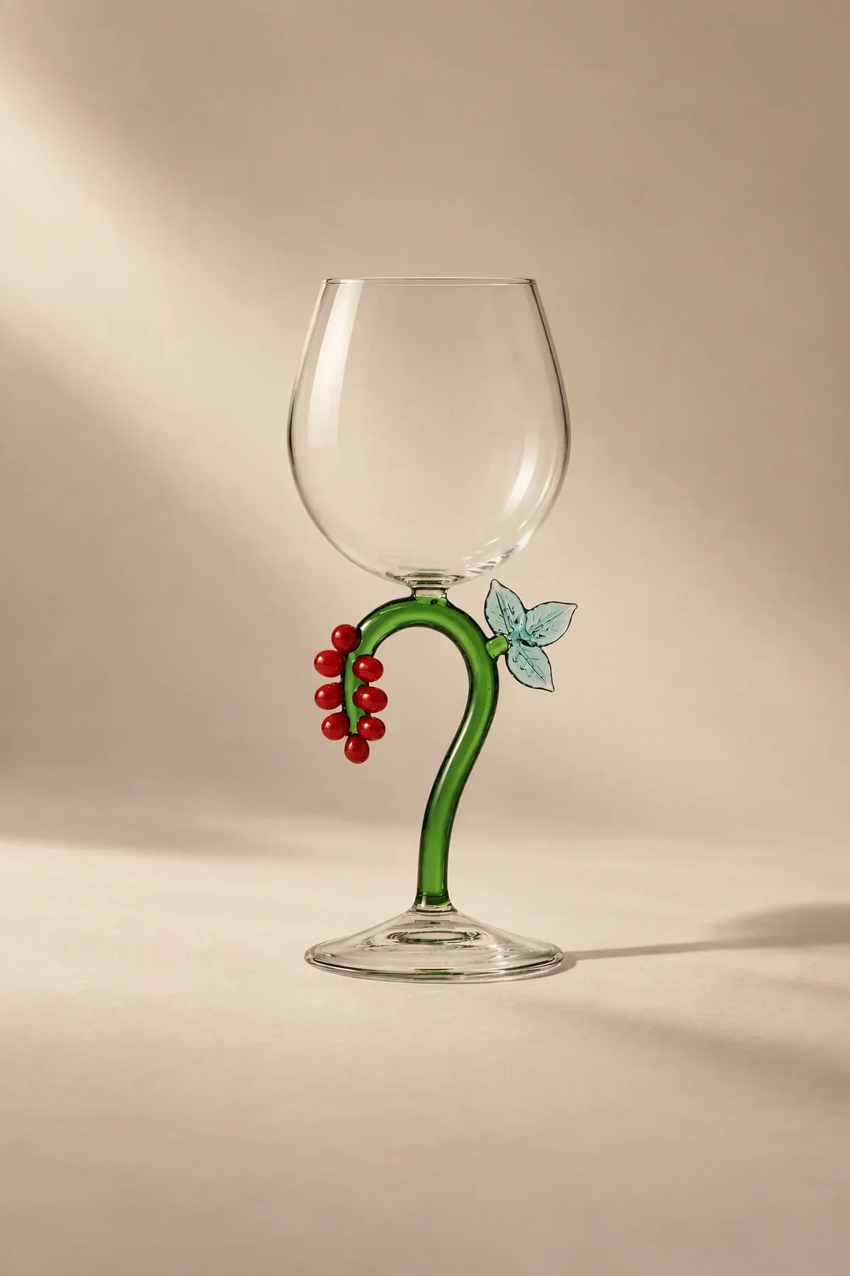 Orchard Vine Multi-Color Glass Goblet