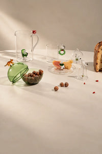 Christmas Tales Clear Glass Serving Pitcher