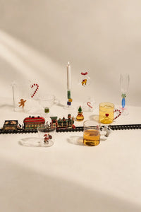 Christmas Tales Clear Glass Serving Pitcher