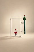 Christmas Tales Clear Glass Serving Pitcher