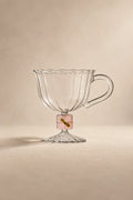 Christmas Tales Clear Glass Footed Cup