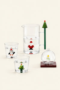 Christmas Tales Clear Glass Glassware Collection
