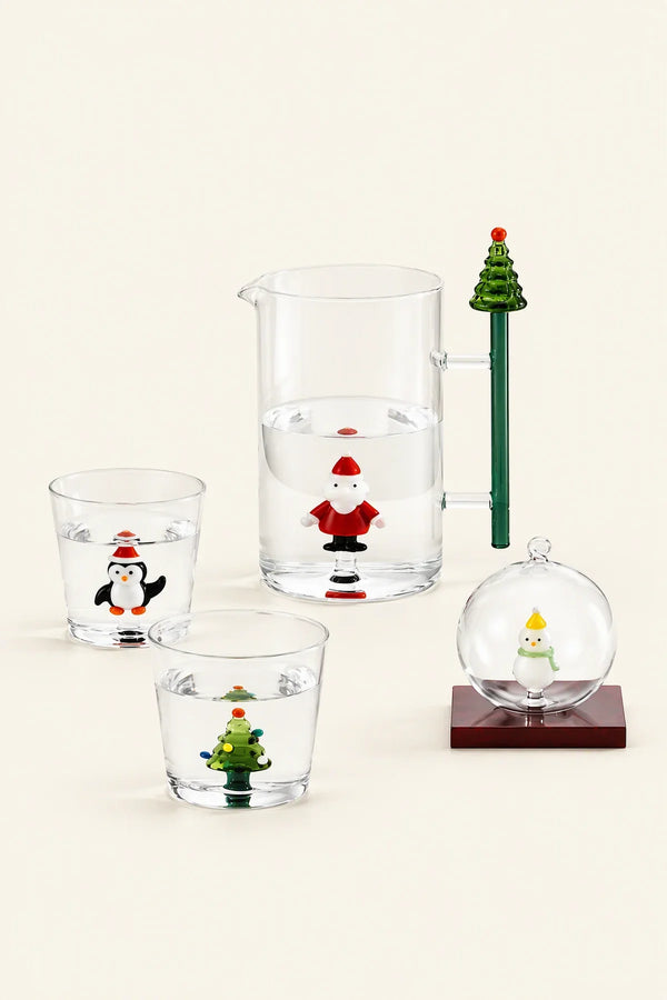 Christmas Tales Clear Glass Glassware Collection